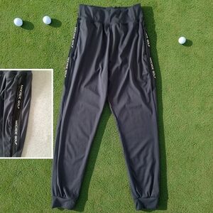 Macade Golf Slim Fit Stretch Joggers With Zip Pockets In Grey